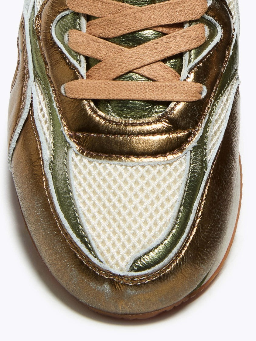 Diadora Retrospective Metallic Overlay Low-Profile Sneakers
