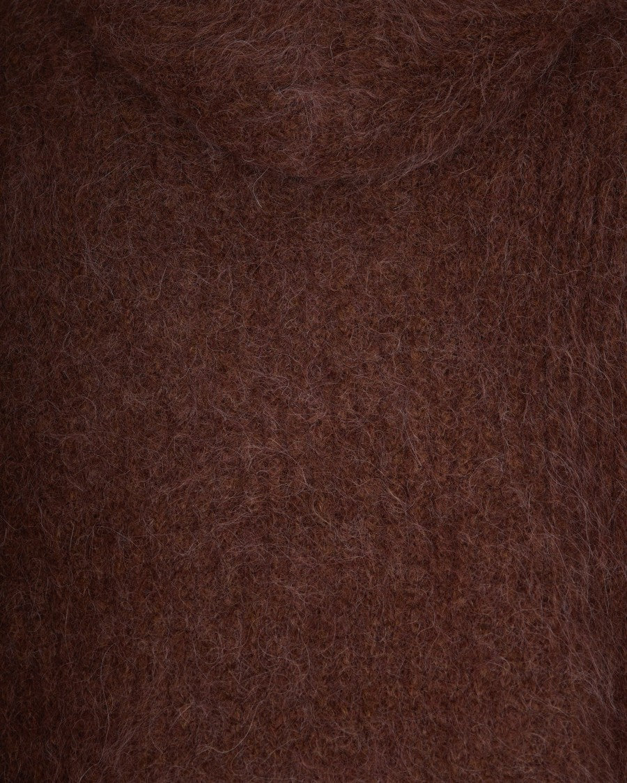 Cycle Brushed Ribbed Alpaca Blend Hoodie