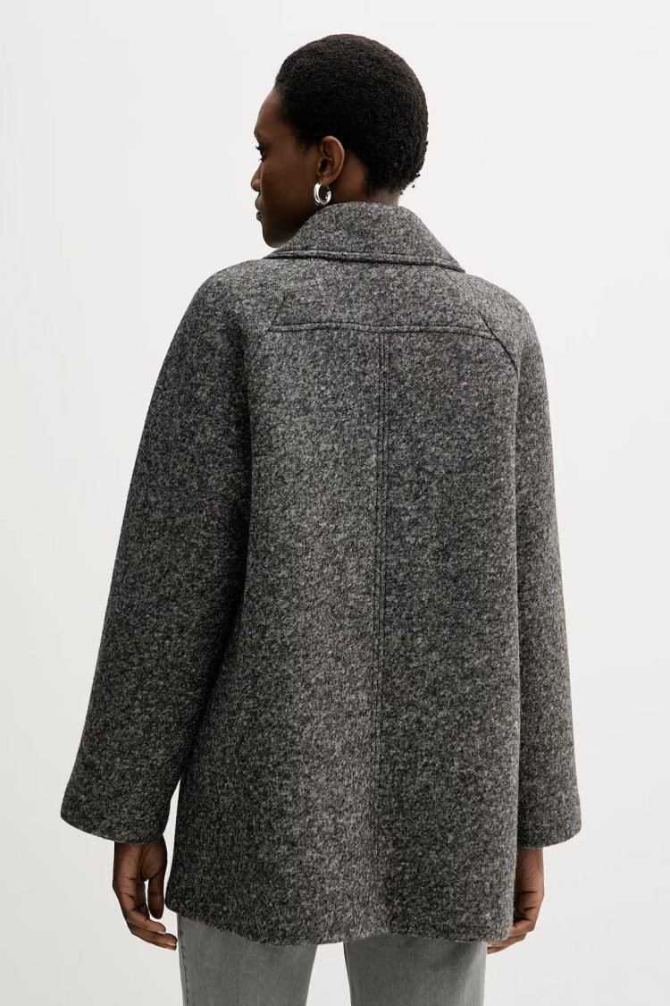 Max Mara Obliqua Double-Breasted Coat With Wide Lapels