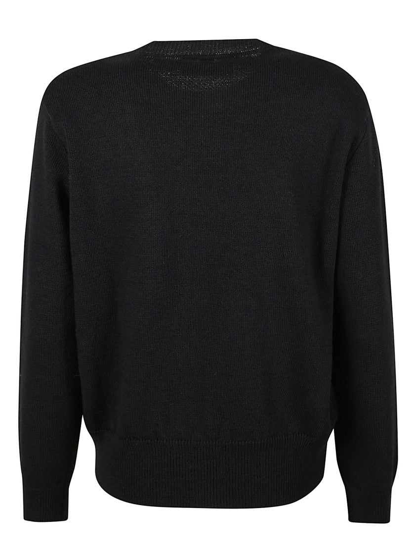 Ermanno Firenze Black Sweater With Crew Neckline