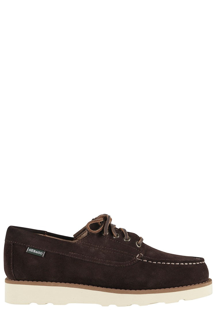 Sebago Brown Suede Lace-Up Shoes