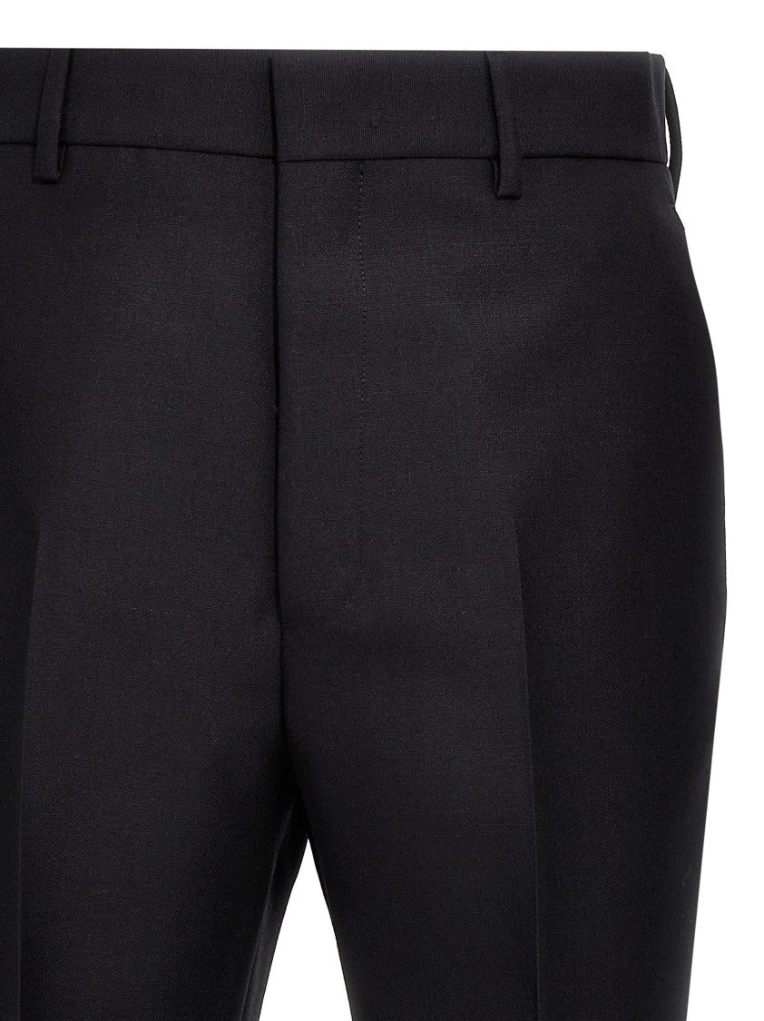 Prada Slim-Fit Mohair Wool Trousers