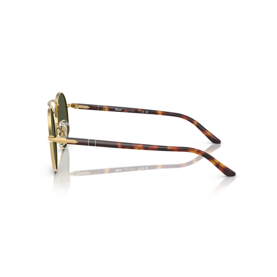Persol 0Po1019s Round Frame Sunglasses With Tortoiseshell Temples