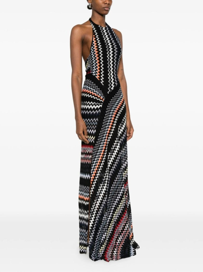 Missoni Maxi Dress With Asymmetric Seam