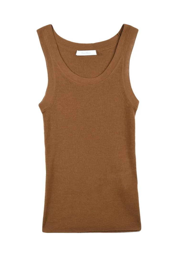 Max Mara Eliadi Virgin Wool Top - Brown