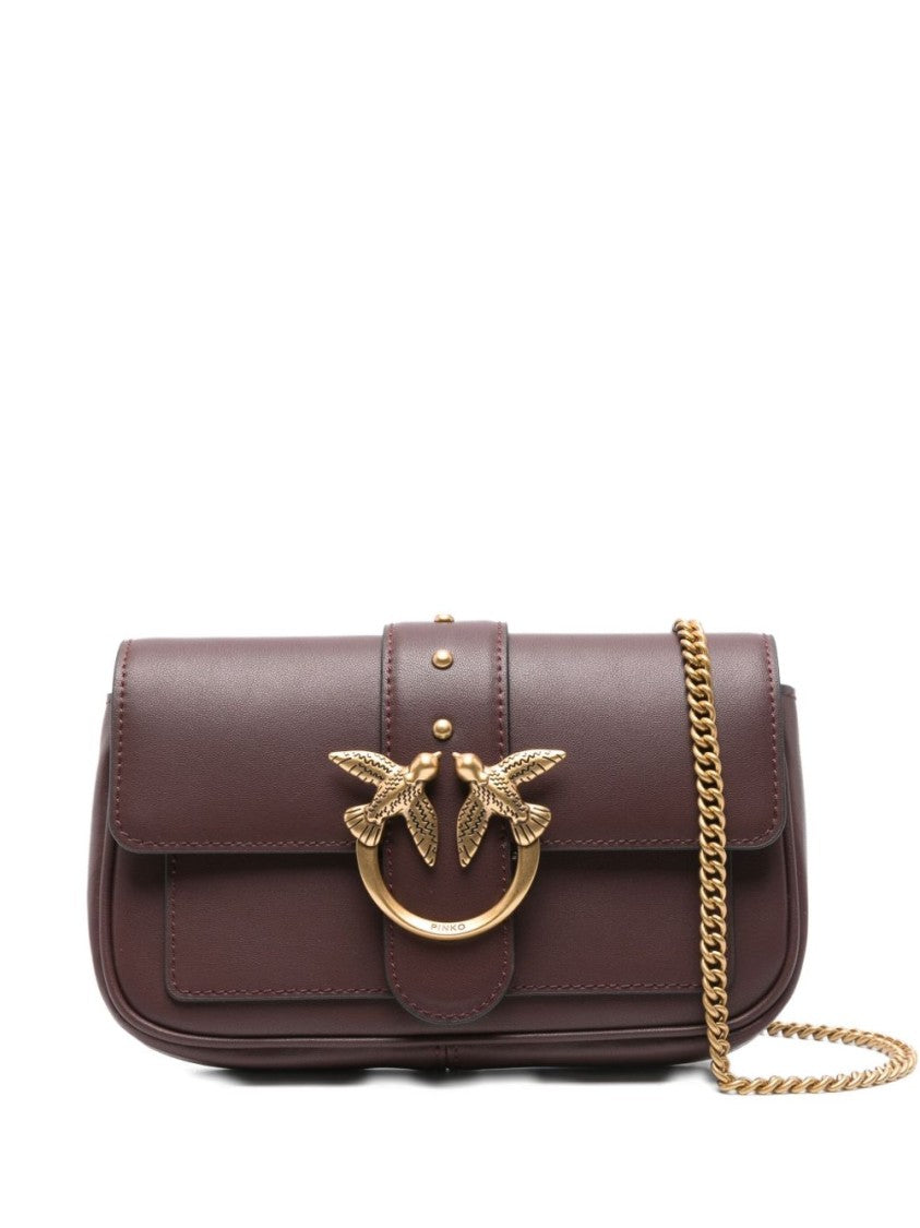 Pinko Shoulder Bag In Smooth Calf Leather