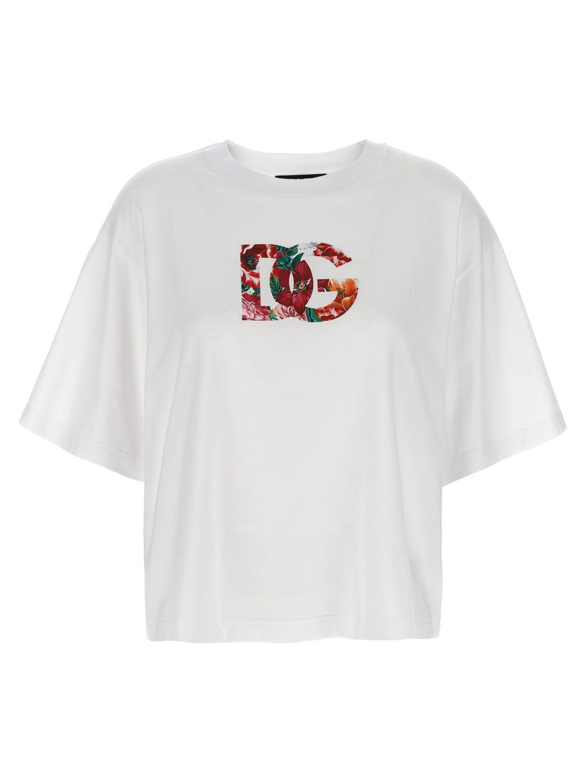 Dolce & Gabbana Floral Logo T-Shirt