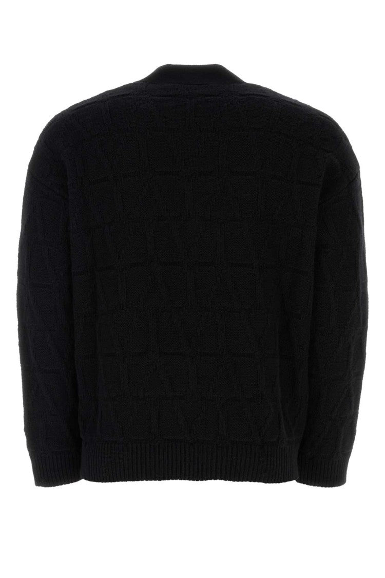 Valentino Garavani Black Wool Cardigan
