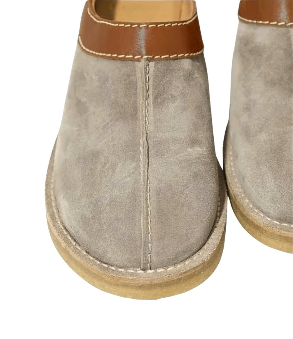 Woburn Walk Suede Slip-On Loafers With Smooth Leather Trim