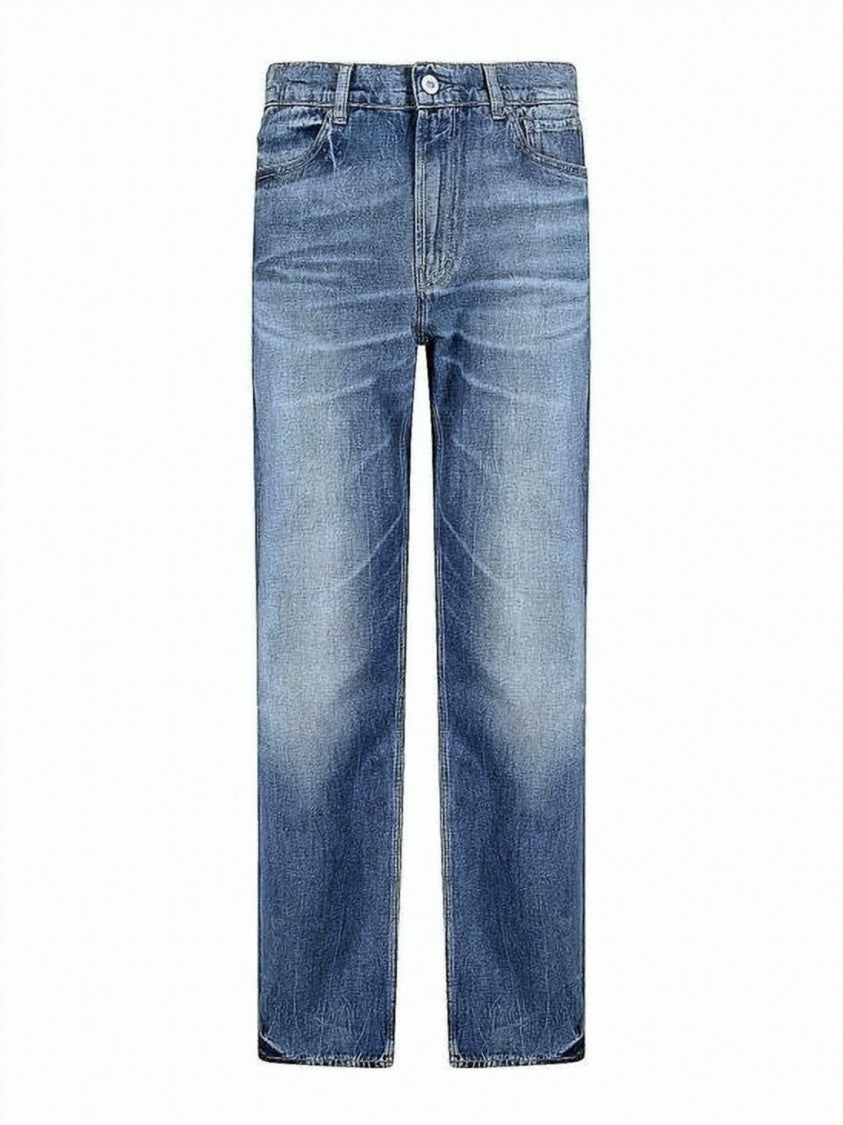 Our Legacy Blue Straight-Leg Medium Wash Faded Jeans