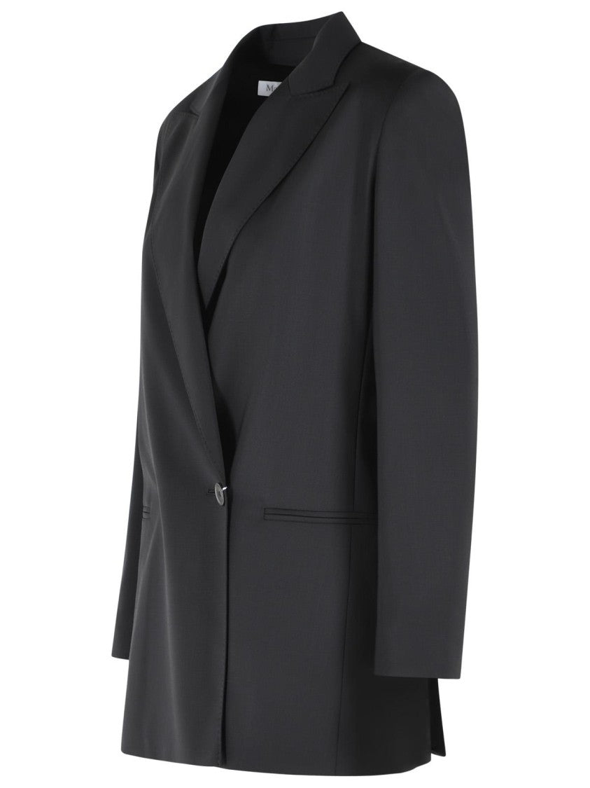 Max Mara 'Bikini' Black Virgin Wool Blazer