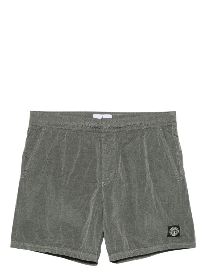 Stone Island Nylon Metal Shorts In Sustainable Econyl® Fabric