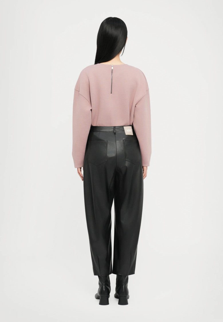 Max Mara Classic Cropped Black Trousers