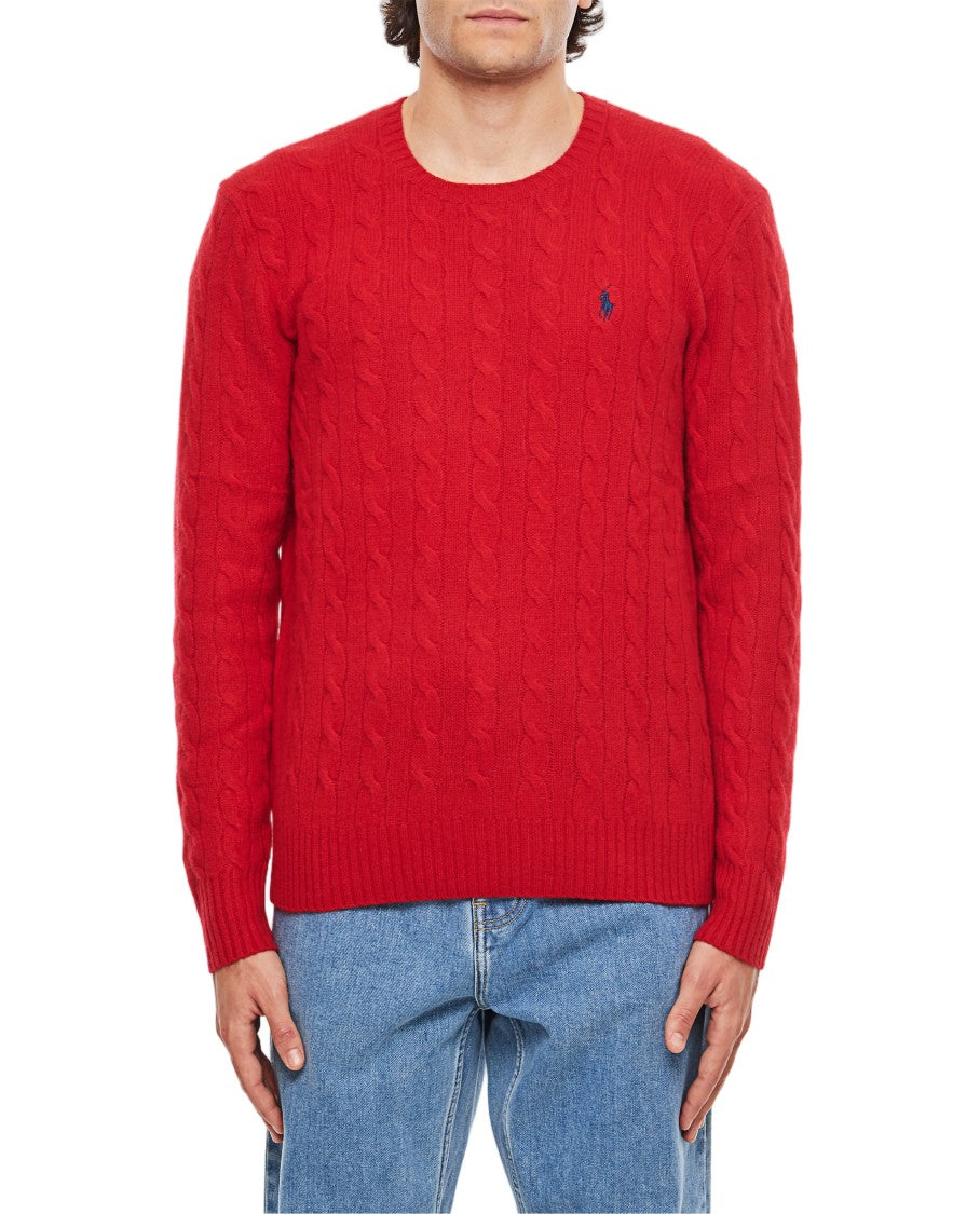 Polo Ralph Lauren Cable-Knit Wool-Cashmere Jumper With Textured Design