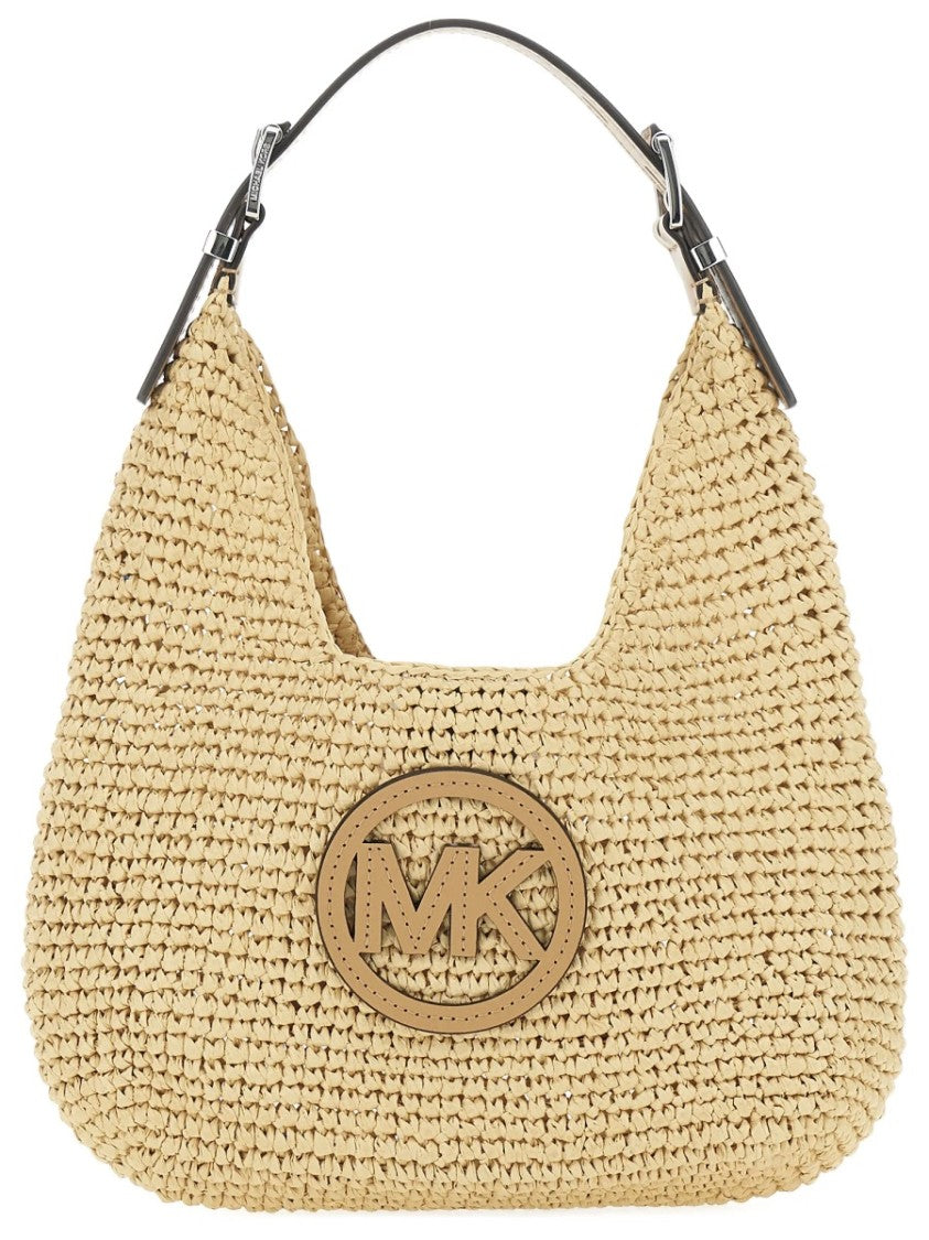 Michael Michael Kors Nolita Woven Polypropylene Hobo Shoulder Bag