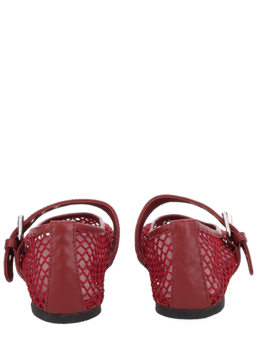 Senso Carina Pointed Mesh Buckle Flats