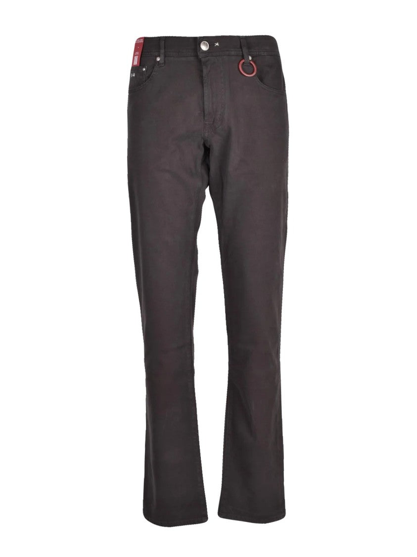Tramarossa Straight-Leg Tramarossa Jeans In Warm Brown With Subtle Accents