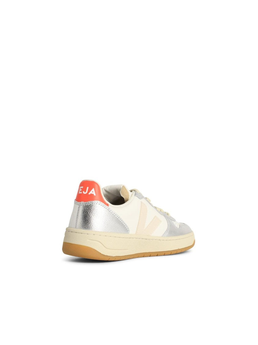 Veja V10' White Leather Sneakers