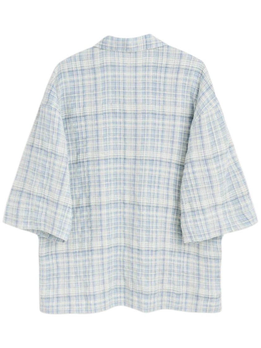 Sunflower Short-Sleeved Relaxed Fit Plaid Shirt