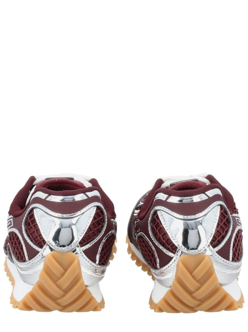 Bottega Veneta Orbit Burgundy Mesh Sneakers