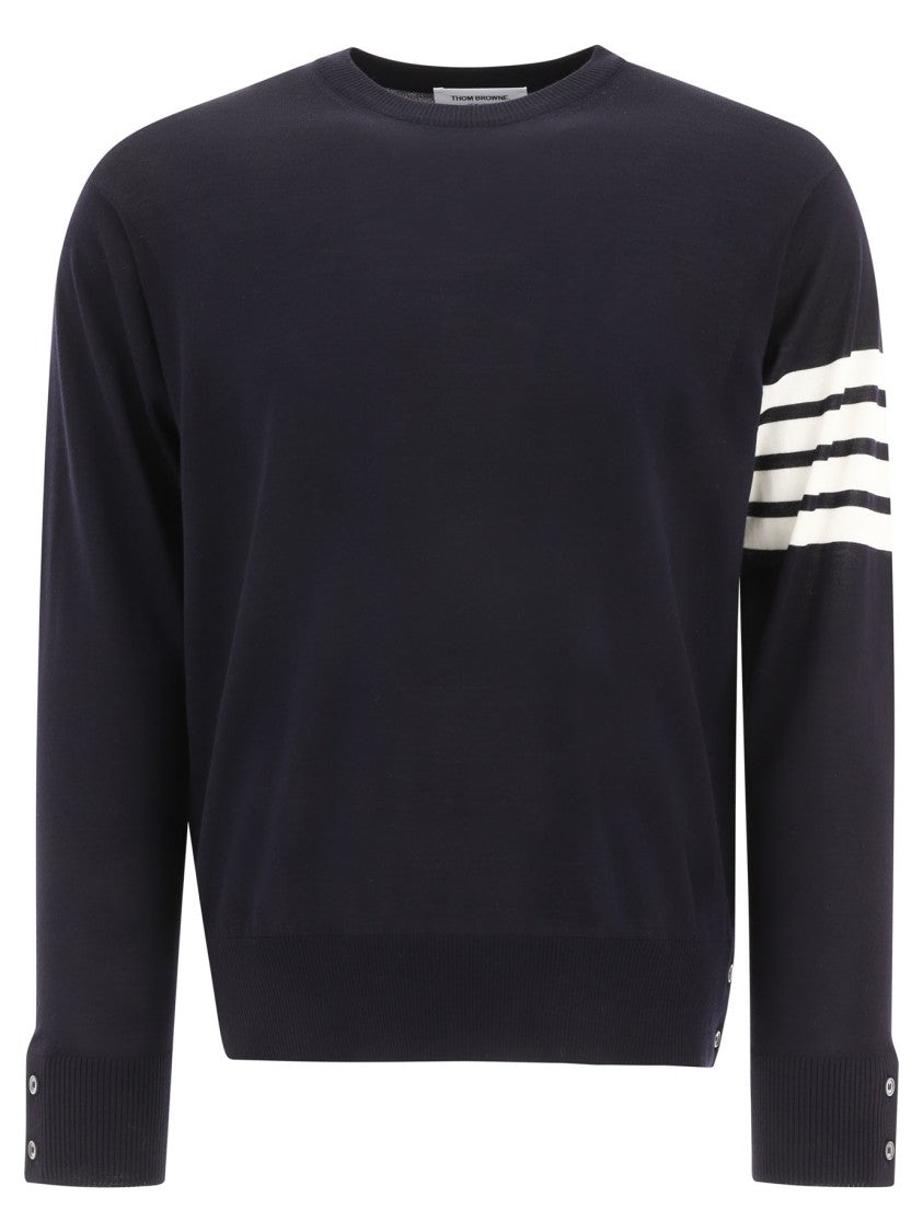 Thom Browne Deep Blue Crewneck Pullover