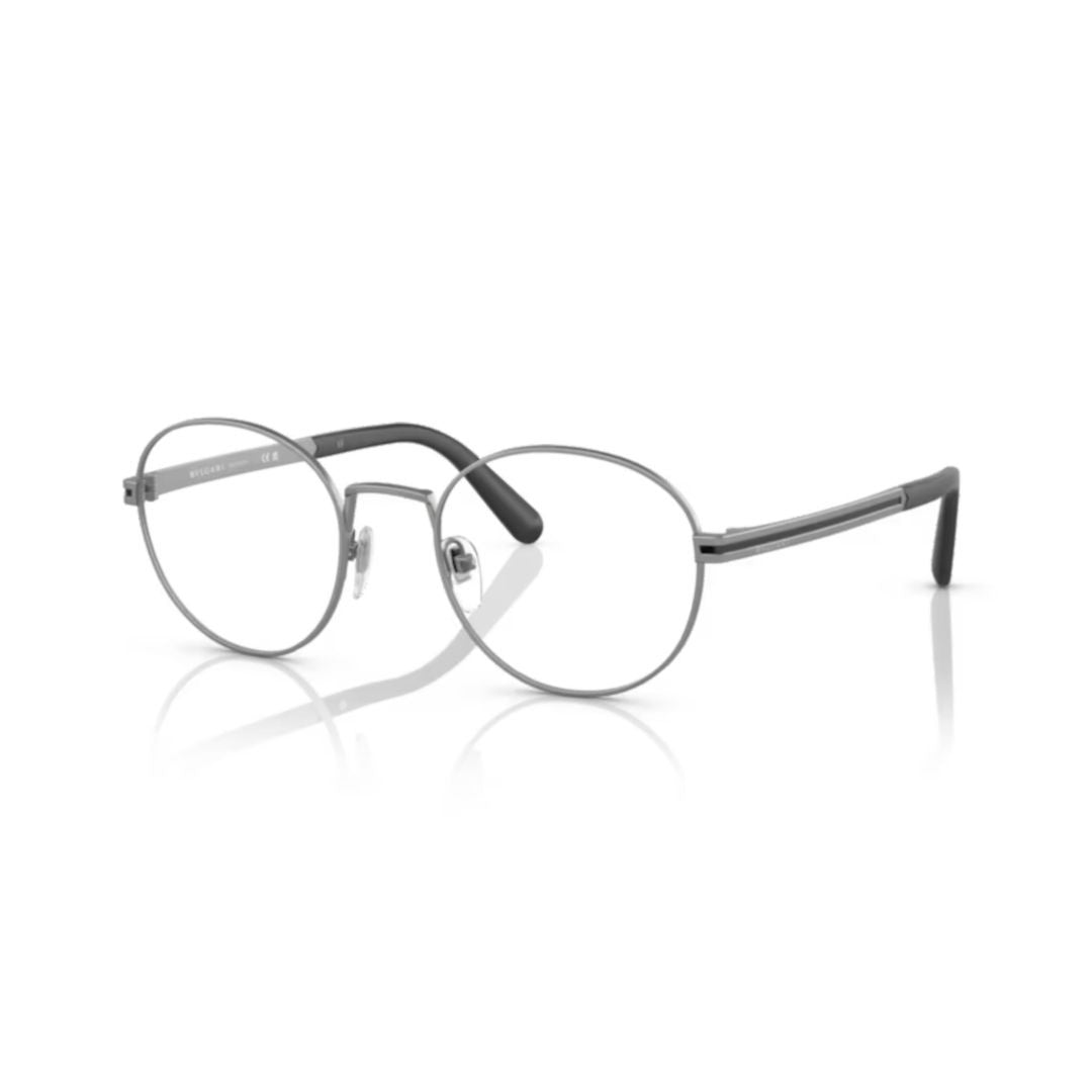 Bulgari 1119 Vista Round Metal Frame Eyeglasses
