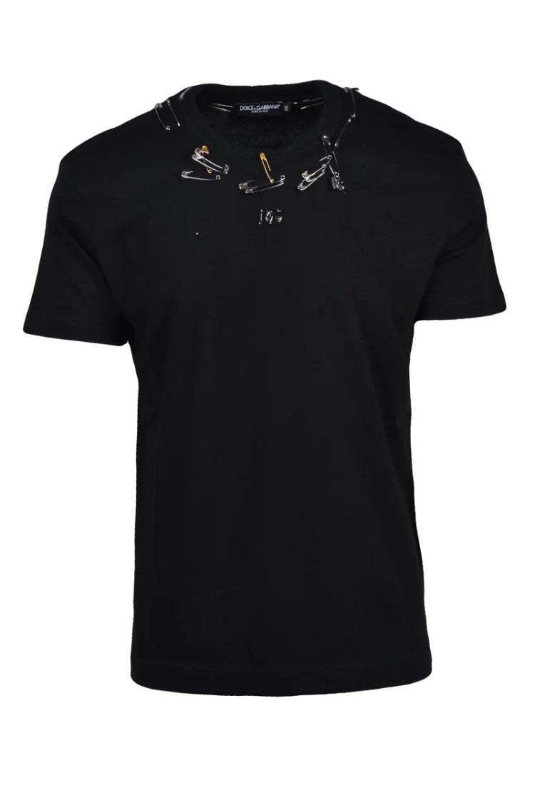 Dolce & Gabbana Short-Sleeve Black T-Shirt