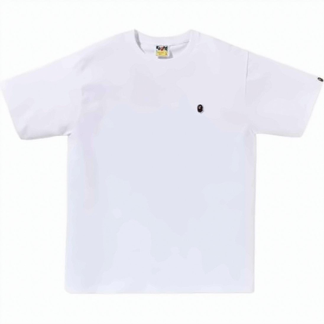 Bape Short-Sleeve White T-Shirt With Embroidered Logo