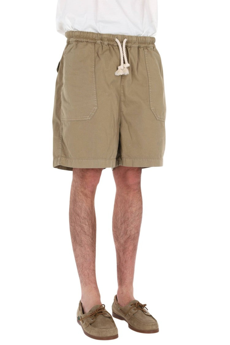 Officine Generale Fitz Twill Drawstring Casual Shorts