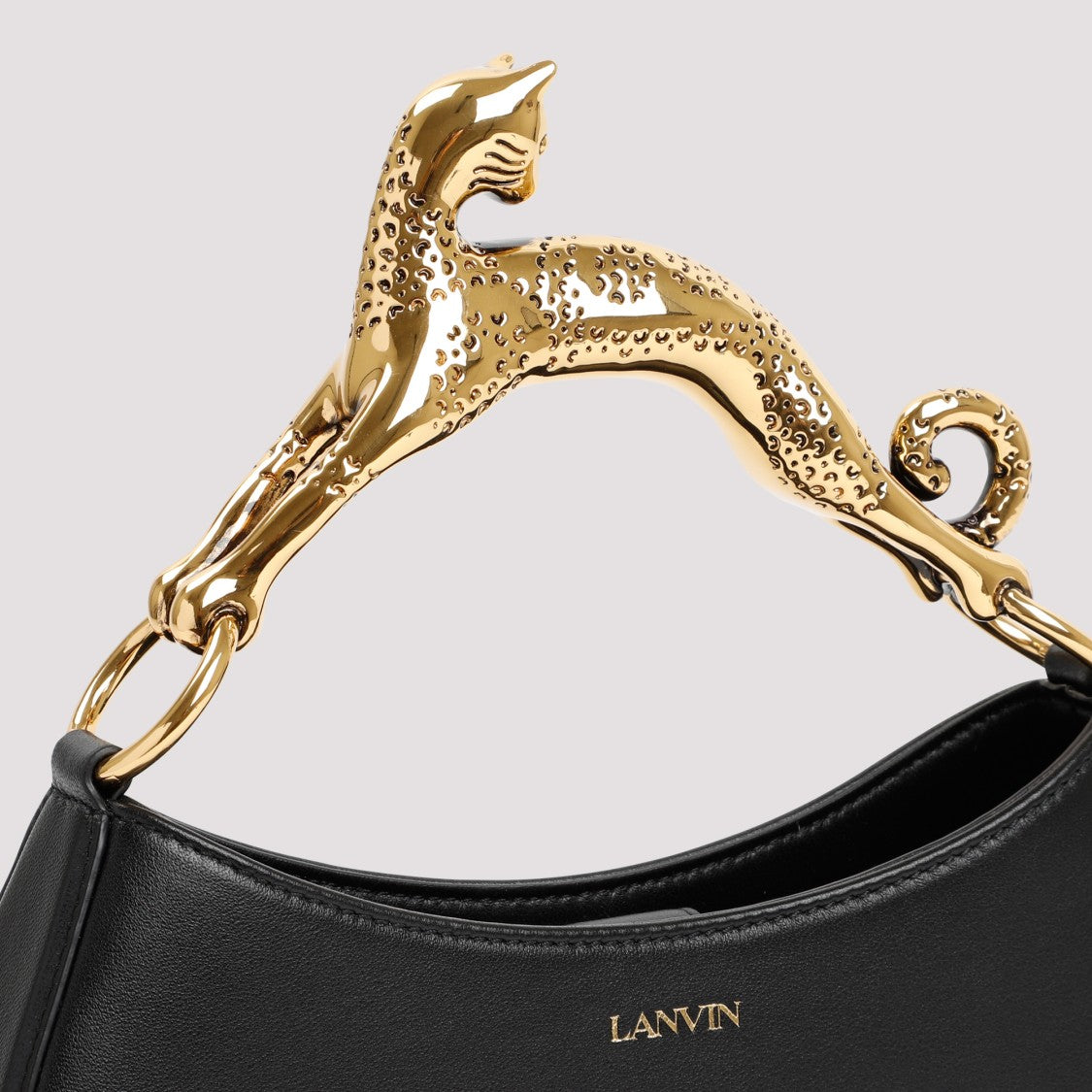 Lanvin Embellished-Handle Hobo Bag