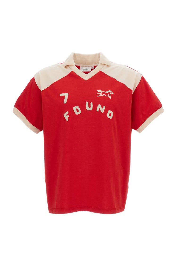 Found Vintage Sports-Style Jersey With Embroidered Details