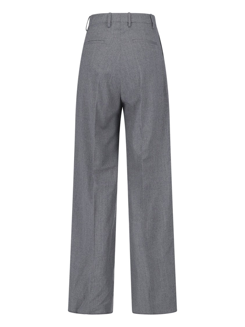 Tagliatore Double-Breasted Grey Wool And Silk Suit Set