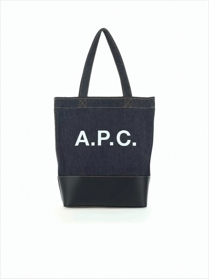 A.P.C. Structured Denim Tote Bag
