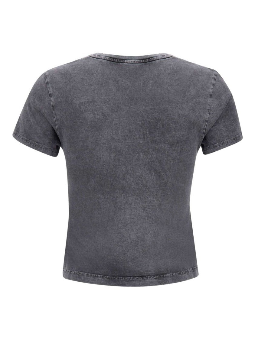 Vivienne Westwood Cropped Grey Crew Neck Top