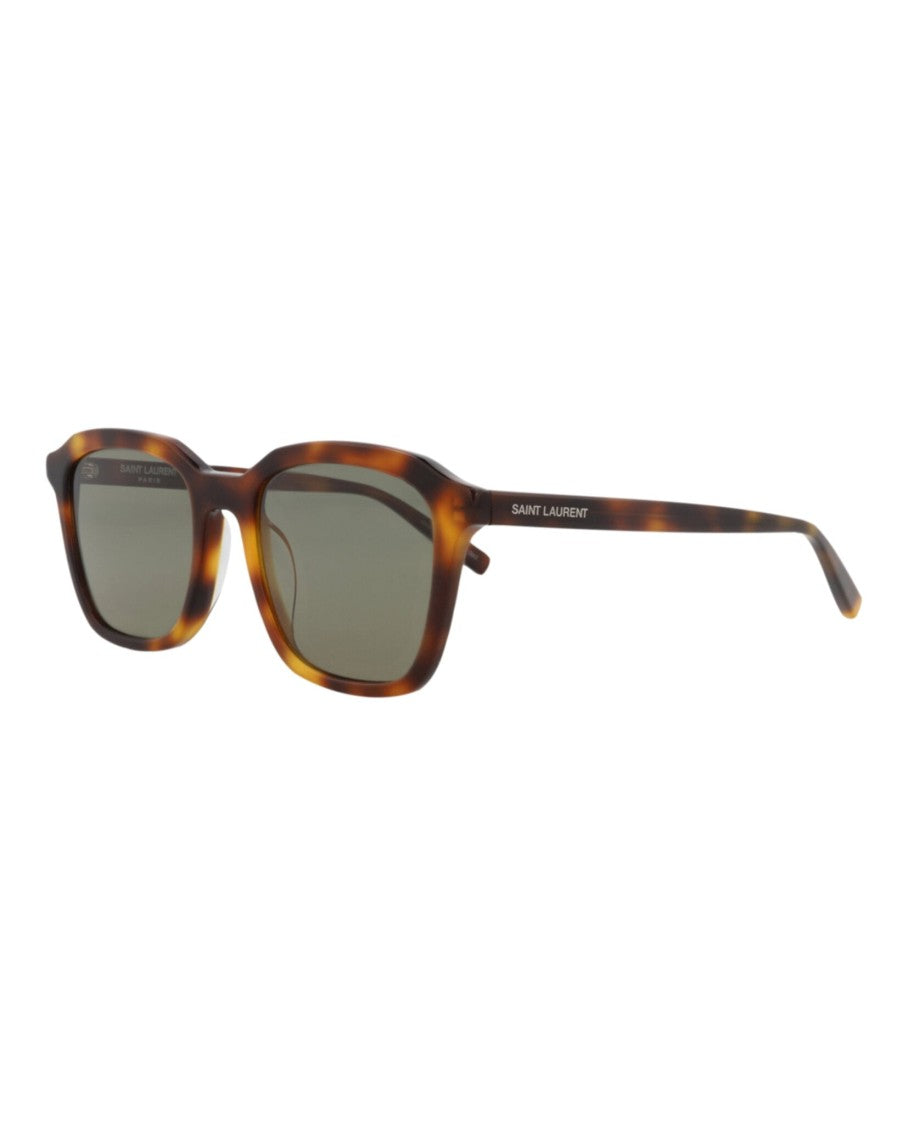 Saint Laurent Square-Frame Acetate Sunglasses With Tortoiseshell Pattern