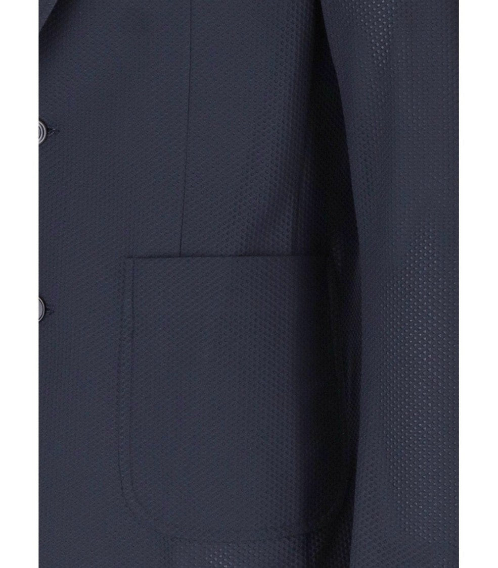 Bob Golden Blue Single-Breasted Jacket