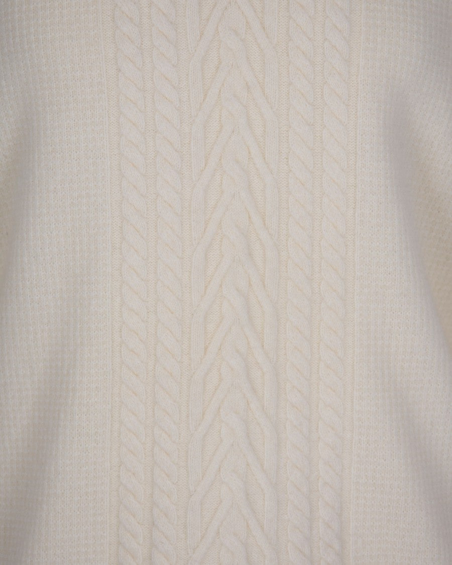 Paolo Pecora Cream Wool Sweater
