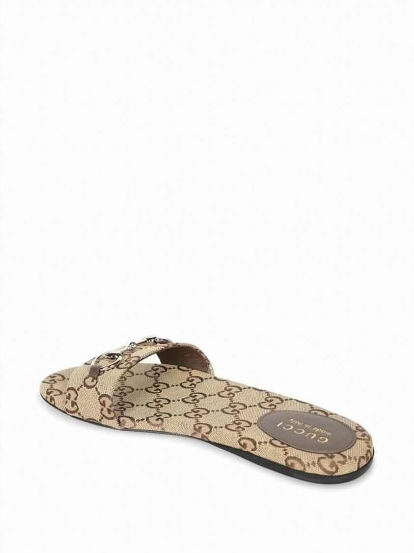 Gucci Canvas Upper Slide Sandal