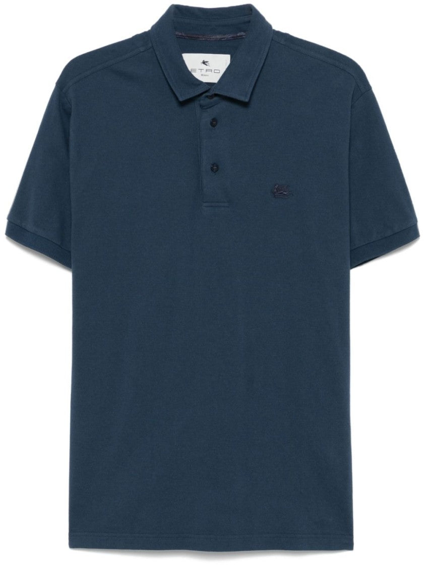 Etro Pegaso-Embroidered Polo Shirt