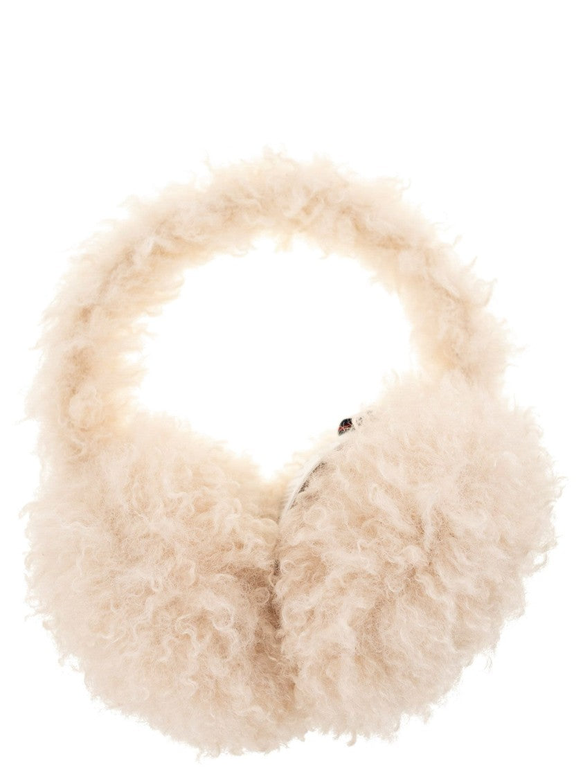 Moncler Teddy-Effect Fleece-Lined Earmuffs