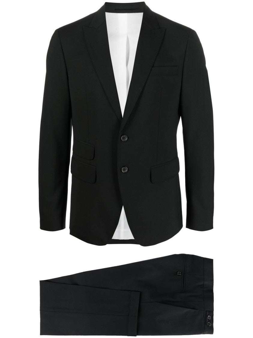 Dsquared2 Single-Breasted Black Suit With Tailored Blazer
