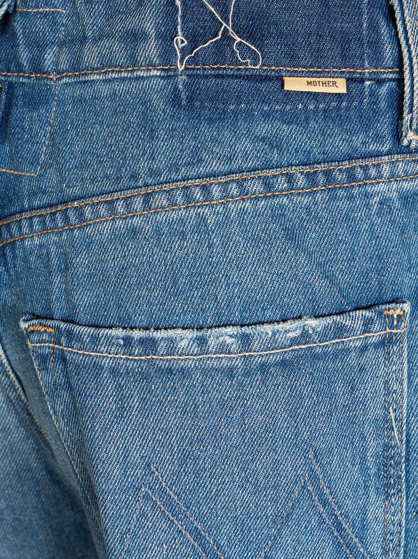 Mother The Ditcher Roller Zip Skimp Cropped Jeans