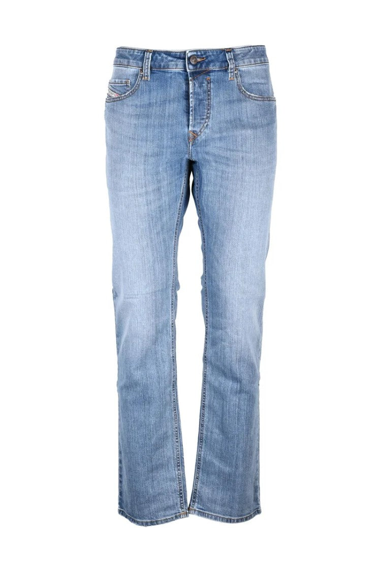 Diesel Blue Cotton Elastane Men's Safado Straight Jeans