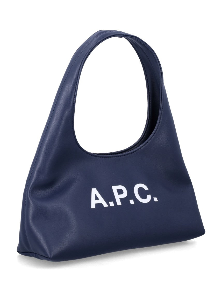 A.P.C. White Recycled Leather Baby Ninon Bag