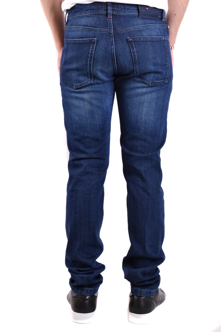 Kiton Straight-Leg Denim Subtle Whiskering Jeans