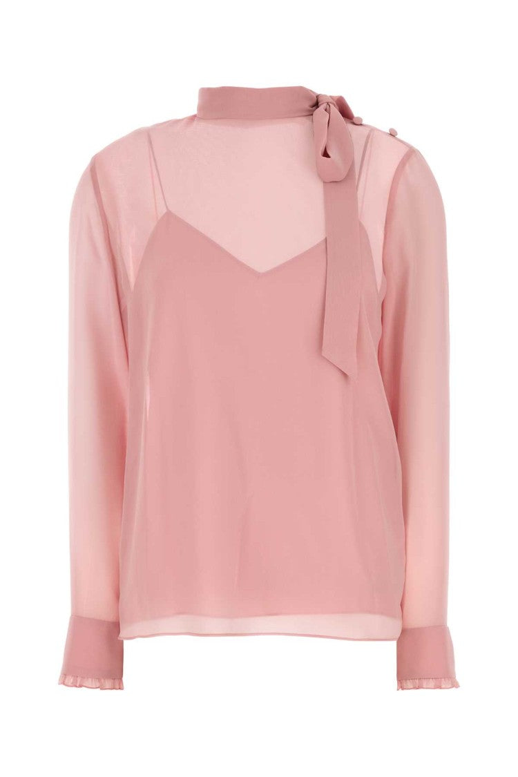 Gucci Pink Crepe Blouse