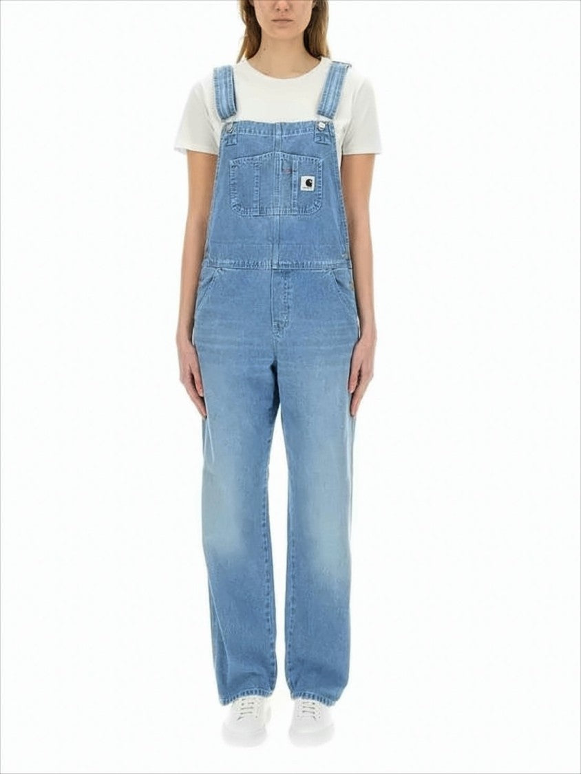 Carhartt Wip Light Blue Denim Overalls