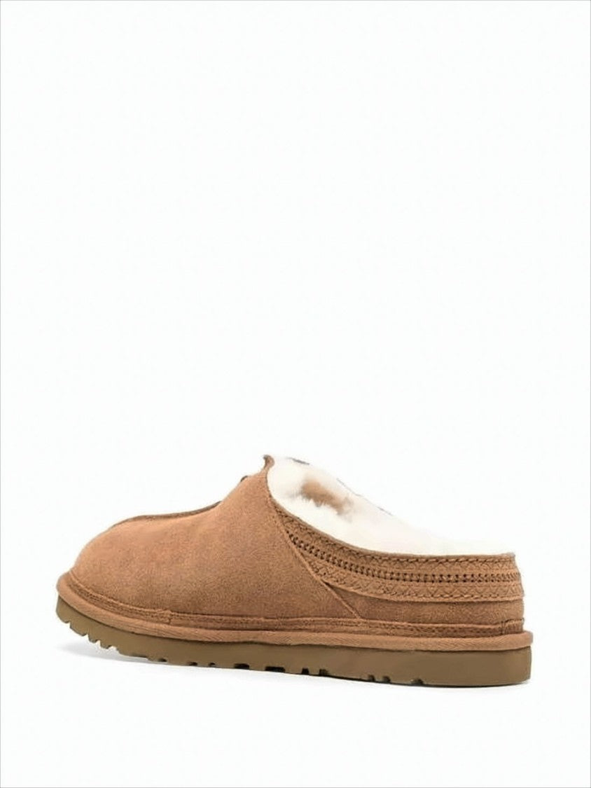 Ugg Slip-On Suede Sneakers With Plush Lambskin Lining