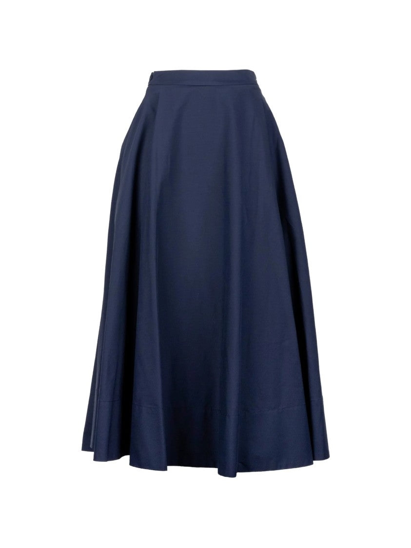 Cruna Rich Blue A-Line High Waist Skirt