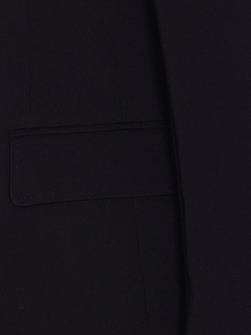 Max Mara Tailored Black Jacket With V-Neckline And Button Closure